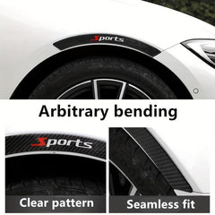 Carbon Fiber Car Wheel Eyebrow Anti-collision Strip Set