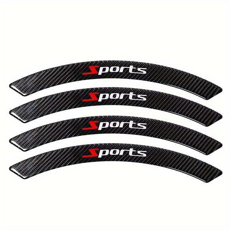 Carbon Fiber Car Wheel Eyebrow Anti-collision Strip Set