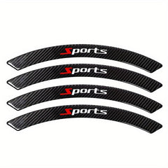 Carbon Fiber Car Wheel Eyebrow Anti-collision Strip Set