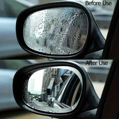 2pcs Car Mirror Rainproof Film Waterproof Fog Dazzling Rearview Mirror