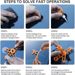 Car Windshield Crack Repair Kit with Repair Tool - Windshield Repa