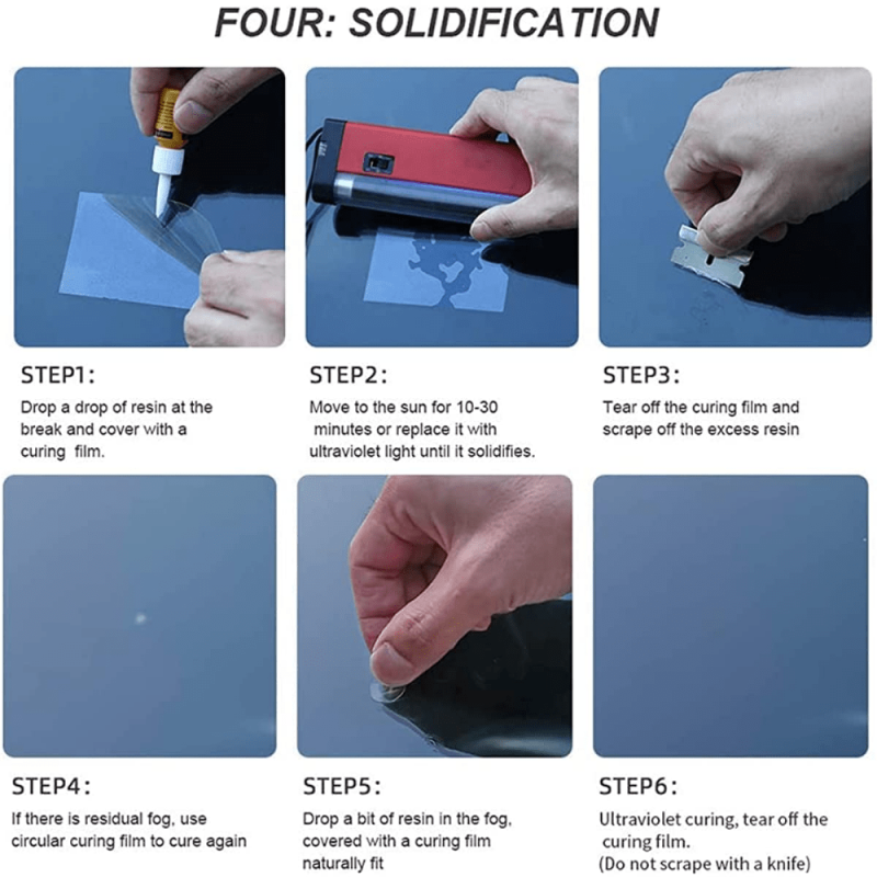 Car Windshield Crack Repair Kit with Repair Tool - Windshield Repa