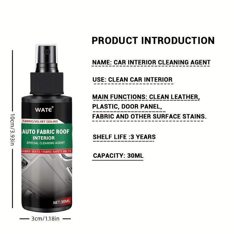 Car Interior Cleaner Spray 30ml Multifunctional Fabric Leather Seat Wash