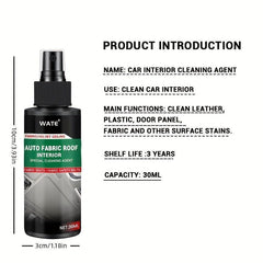 Car Interior Cleaner Spray 30ml Multifunctional Fabric Leather Seat Wash