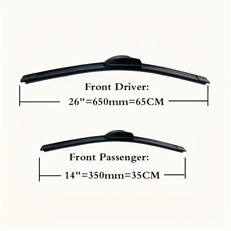 Car Wiper Blade Universal U J Hook Type 12 14 16 17 18 19 20 21 22 24 26