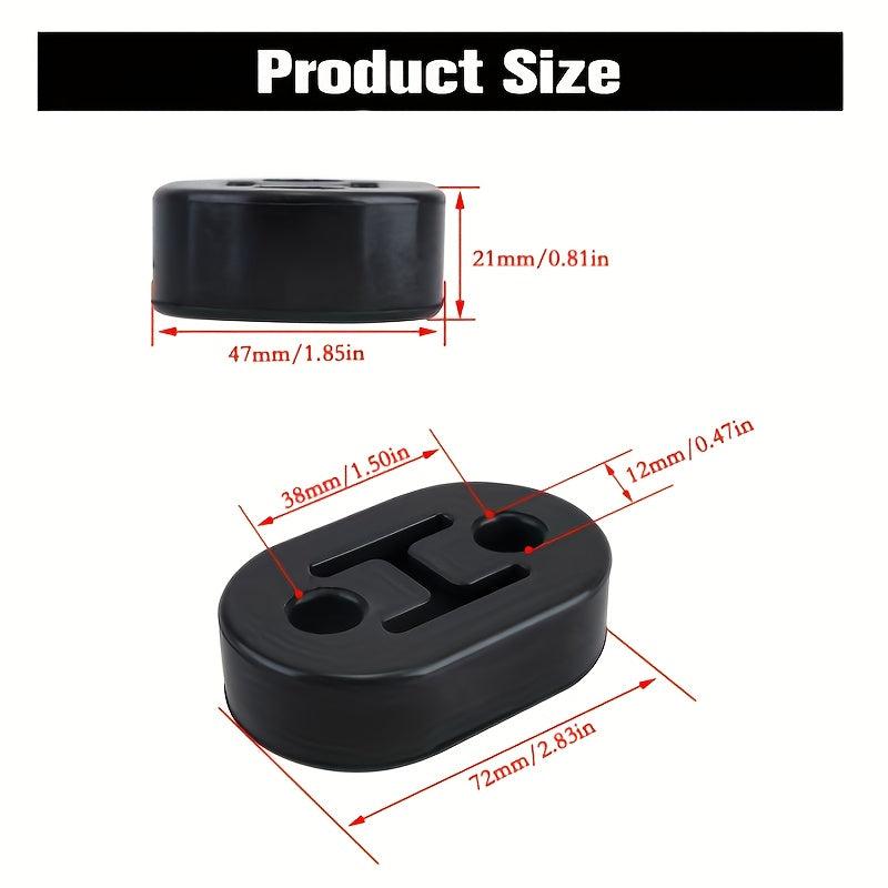 2pcs Car Rubber Exhaust Hanger Muffler Mount Bracket