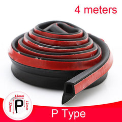 Car Door Rubber Seal Strip D P Type Noise Insulation