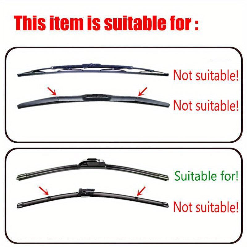 4pcs 28in 6mm Car Rubber Windshield Wiper Blade Refill