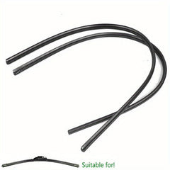 4pcs 28in 6mm Car Rubber Windshield Wiper Blade Refill