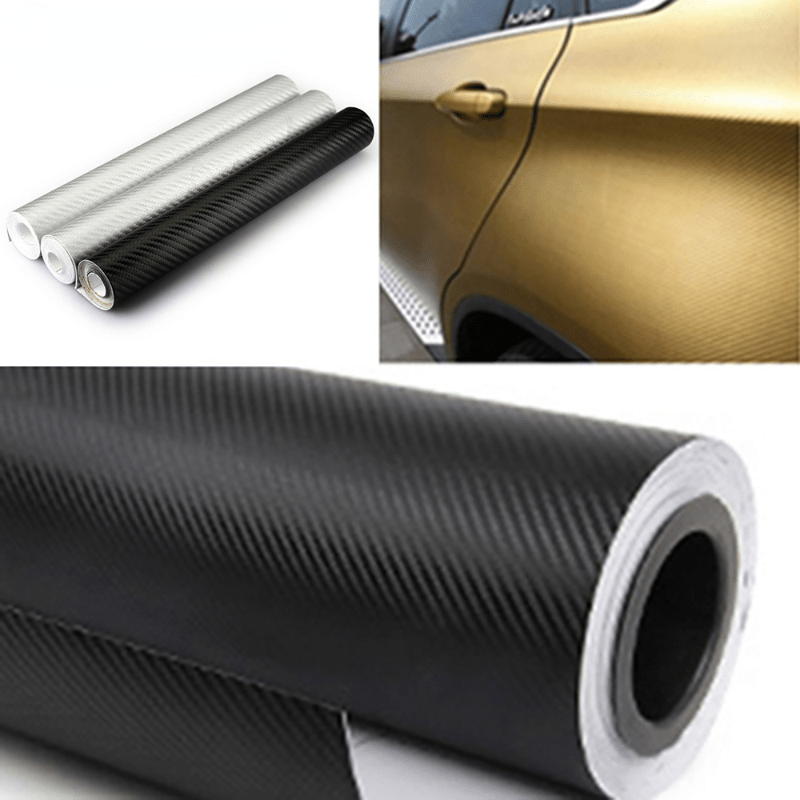 30x127cm Waterproof Carbon Fiber Vinyl Wrapping Film Car Sticker