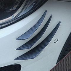 6pcs Universal Crescent Wind Blade Bumper Side Skirts