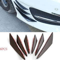 6pcs Universal Crescent Wind Blade Bumper Side Skirts