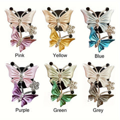 Stainless Steel Double Butterfly Air Conditioner Outlet Clip Car Styling