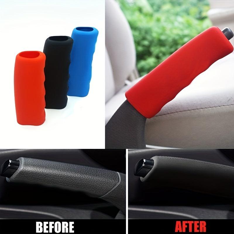 Colorful Silicone Hand Brake Cover for Car - Anti Slip Universal Hood Accessory