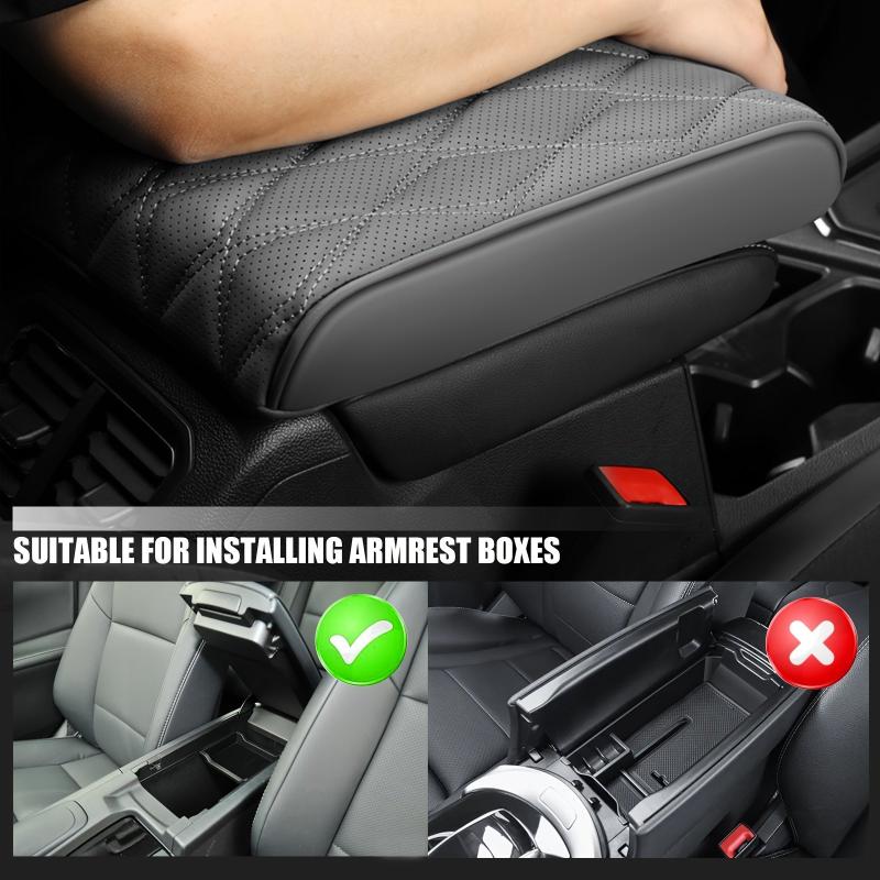 Car Armrest Box Pad Faux Leather Easy to Clean
