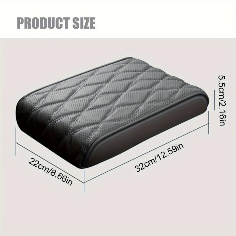 Car Armrest Box Pad Faux Leather Easy to Clean