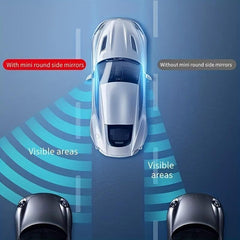 2pcs Car Blind Spot Glass Mirror 360 Degree Side Wide Angle Rearview Mirror