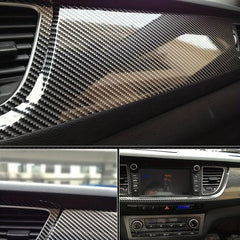 7D Carbon Fiber Sticker Waterproof Glossy Vinyl Roll Motorcycle Decal