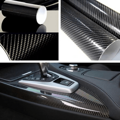 7D Carbon Fiber Sticker Waterproof Glossy Vinyl Roll Motorcycle Decal