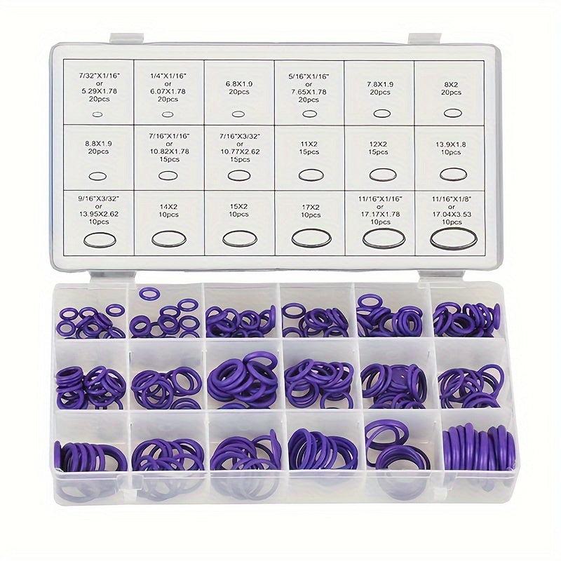 Rubber Air Conditioning O Rings Set 18 Sizes Universal Car Auto Repair Tools