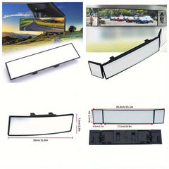 1pc Car Interior Reverse Mirror Wide Angle Curved Flat Mirror