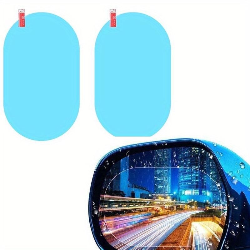 2pcs Car Waterproof Film Anti Rain Mirror Film
