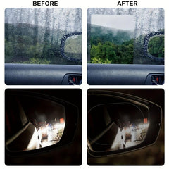 2pcs Car Waterproof Film Anti Rain Mirror Film
