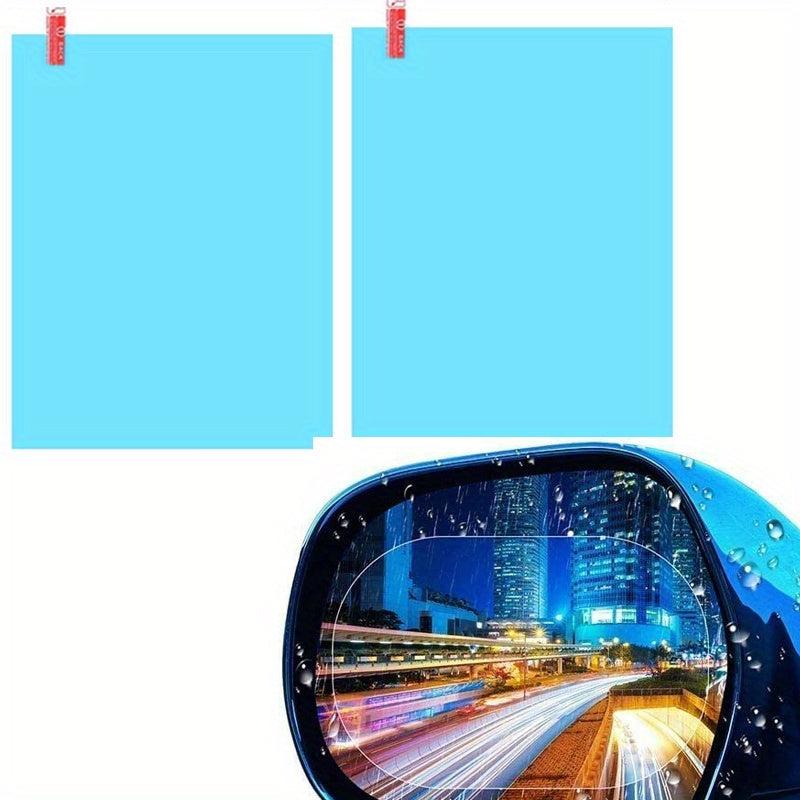 2pcs Car Waterproof Film Anti Rain Mirror Film