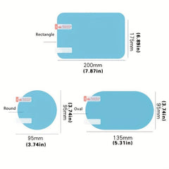 2pcs Car Waterproof Film Anti Rain Mirror Film