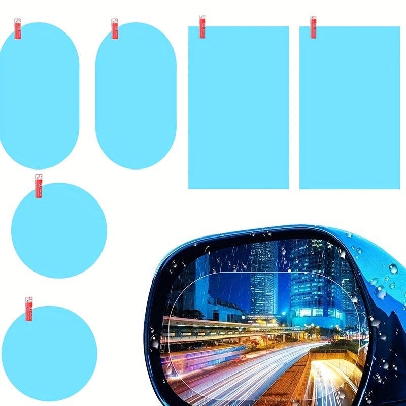 2pcs Car Waterproof Film Anti Rain Mirror Film