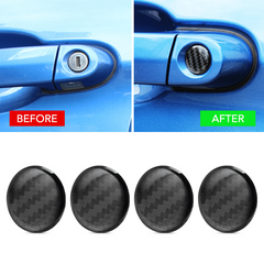 Car Keyhole Sticker Modification & Protection 4pcs Set