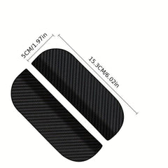 2PCS Carbon Fiber Rearview Mirror Rain Visor Guard