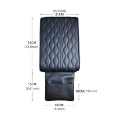 Car Armrest Box Mat w/ Memory Cotton Rebound Universal Armrest Box Mat