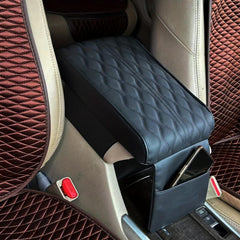 Car Armrest Box Mat w/ Memory Cotton Rebound Universal Armrest Box Mat