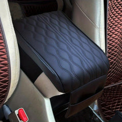 Car Armrest Box Mat w/ Memory Cotton Rebound Universal Armrest Box Mat