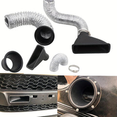 1pc Car Front Bumper Intake Air Turbo Inlet Kit Carbon Fiber Look