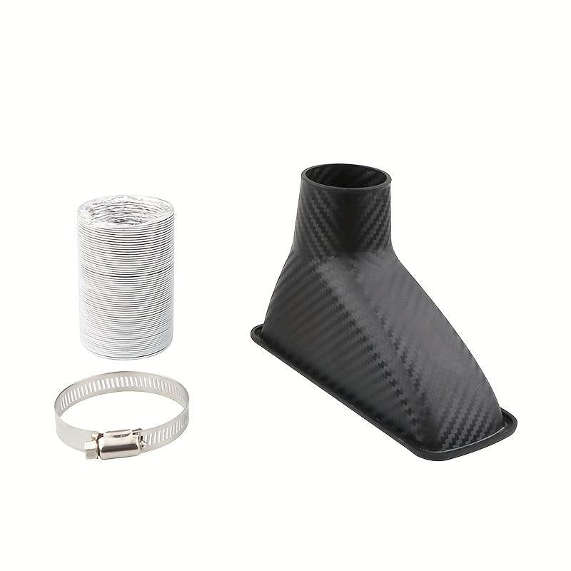 1pc Car Front Bumper Intake Air Turbo Inlet Kit Carbon Fiber Look