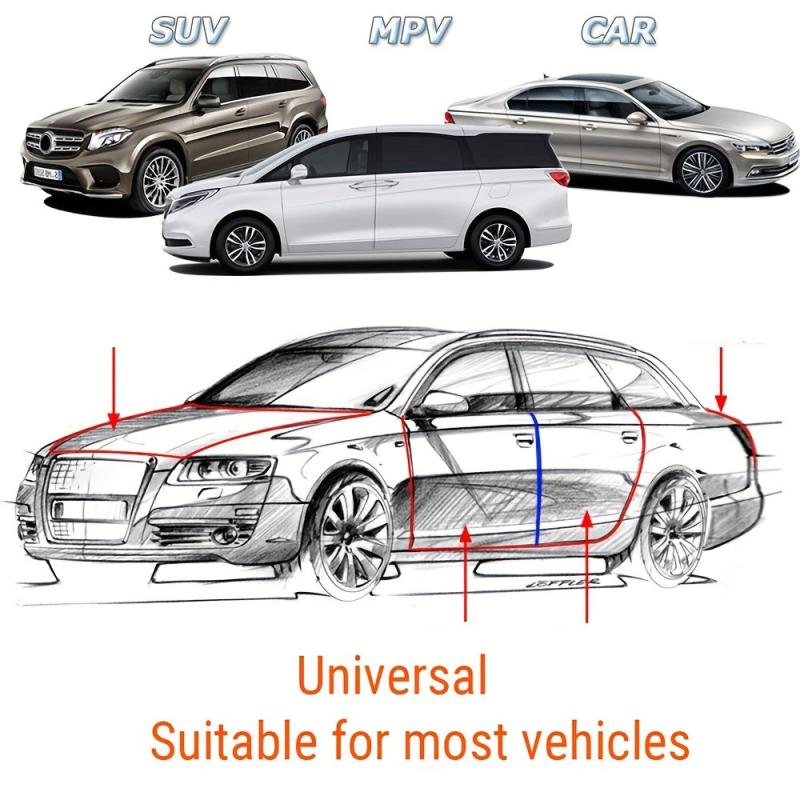 Car Door Sealing Strip Rubber Sound Insulation Dust Prevention Strong Adhesive