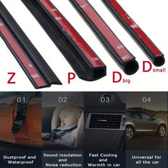 Car Door Sealing Strip Rubber Sound Insulation Dust Prevention Strong Adhesive