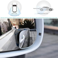Car Blind Spot Mirrors HD Glass Curved Blind Spot Mirror 2pcs