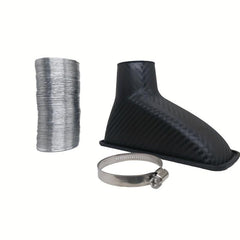 Car Front Bumper Air Intake Pipe Kit ABS Turbine Inlet Carbon Fiber Look