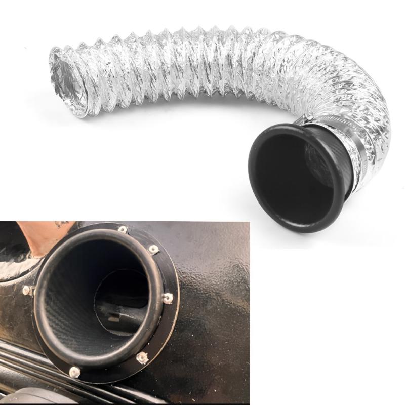 Universal Front Bumper Air Intake Turbo Turbine Inlet Pipe Funnel Kit