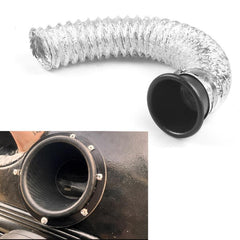 Universal Front Bumper Air Intake Turbo Turbine Inlet Pipe Funnel Kit
