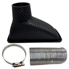 Universal Front Bumper Air Intake Turbo Turbine Inlet Pipe Funnel Kit
