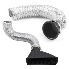 Universal Front Bumper Air Intake Turbo Turbine Inlet Pipe Funnel Kit