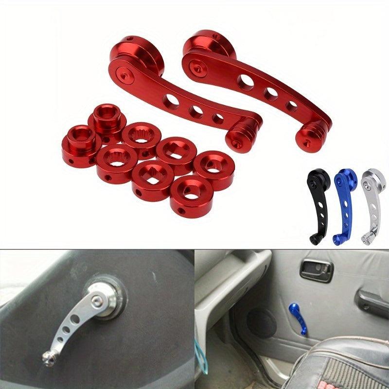 2pcs Car Window Crank Handle Aluminum Replacement Kit