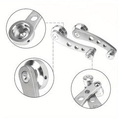 2pcs Car Window Crank Handle Aluminum Replacement Kit