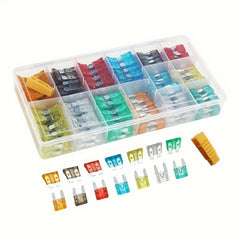 220pcs Car Blade Fuse Box Assortment Fuses Set For Trucks RV SUV Boat Motorcycle