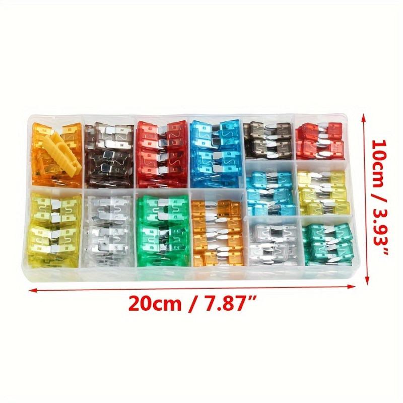 220pcs Car Blade Fuse Box Assortment Fuses Set For Trucks RV SUV Boat Motorcycle