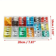 220pcs Car Blade Fuse Box Assortment Fuses Set For Trucks RV SUV Boat Motorcycle